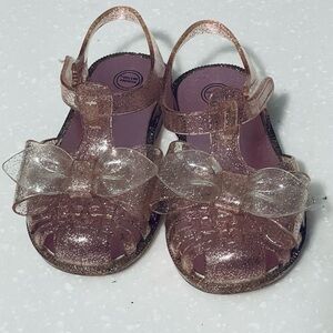 Wonder Nation toddler girls sandals size 7 pink sparkle sandals